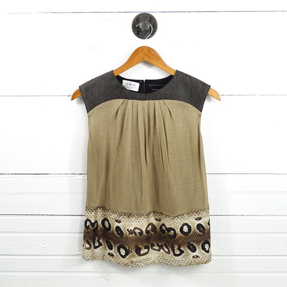Longchamp Snakeskin Print Top #150-25